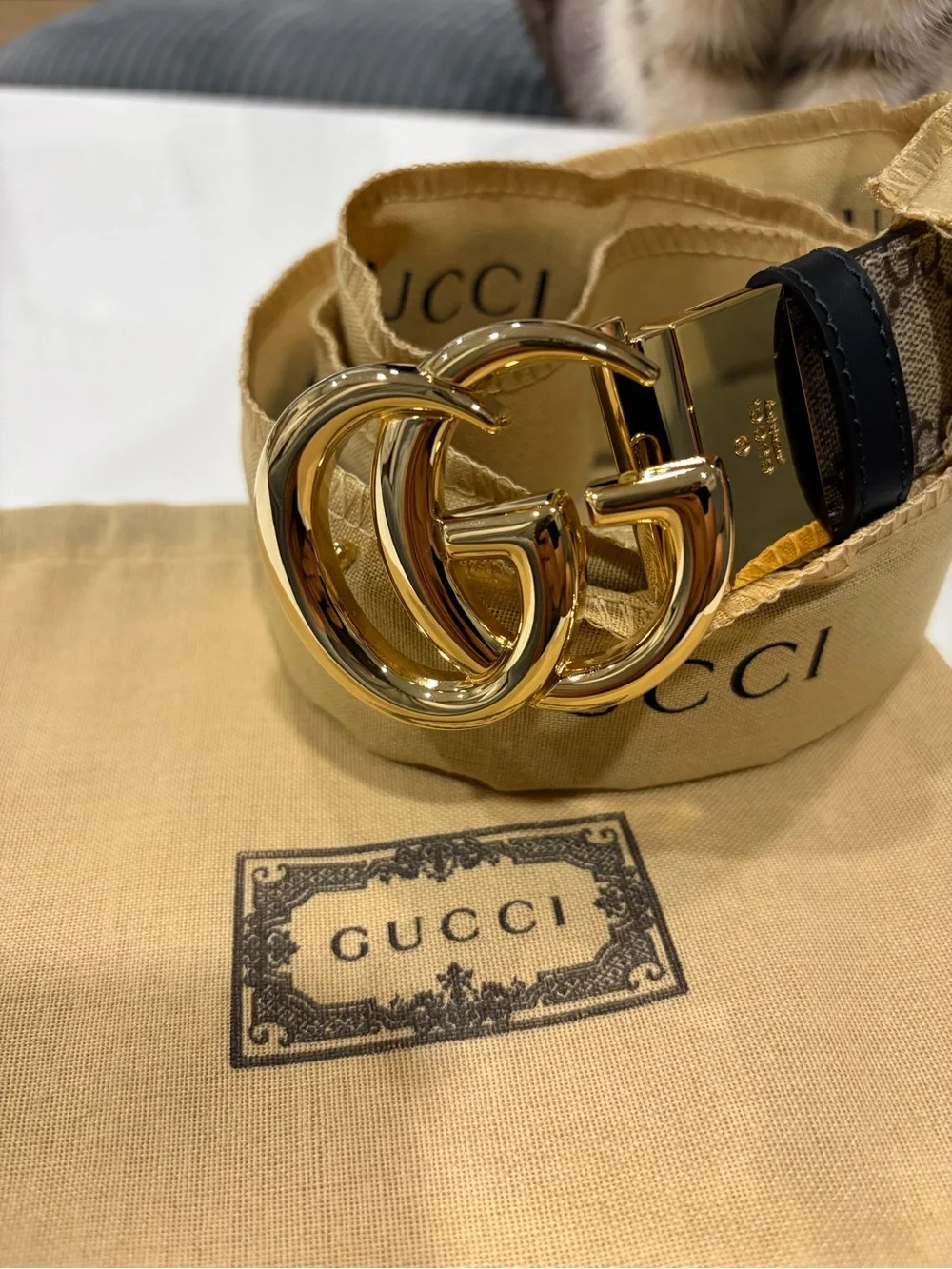 Gucci Belt Reversible GG Marmont belt